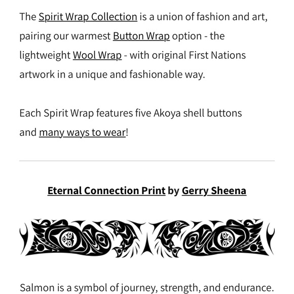 Chloe angus spirit wrap indigenious - Picture 3 of 5